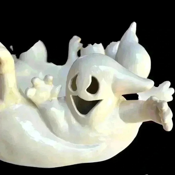 Vintage Ceramic Huddle Party Pile Off Ghosts Halloween light (included) up bowl - Picture 12 of 16